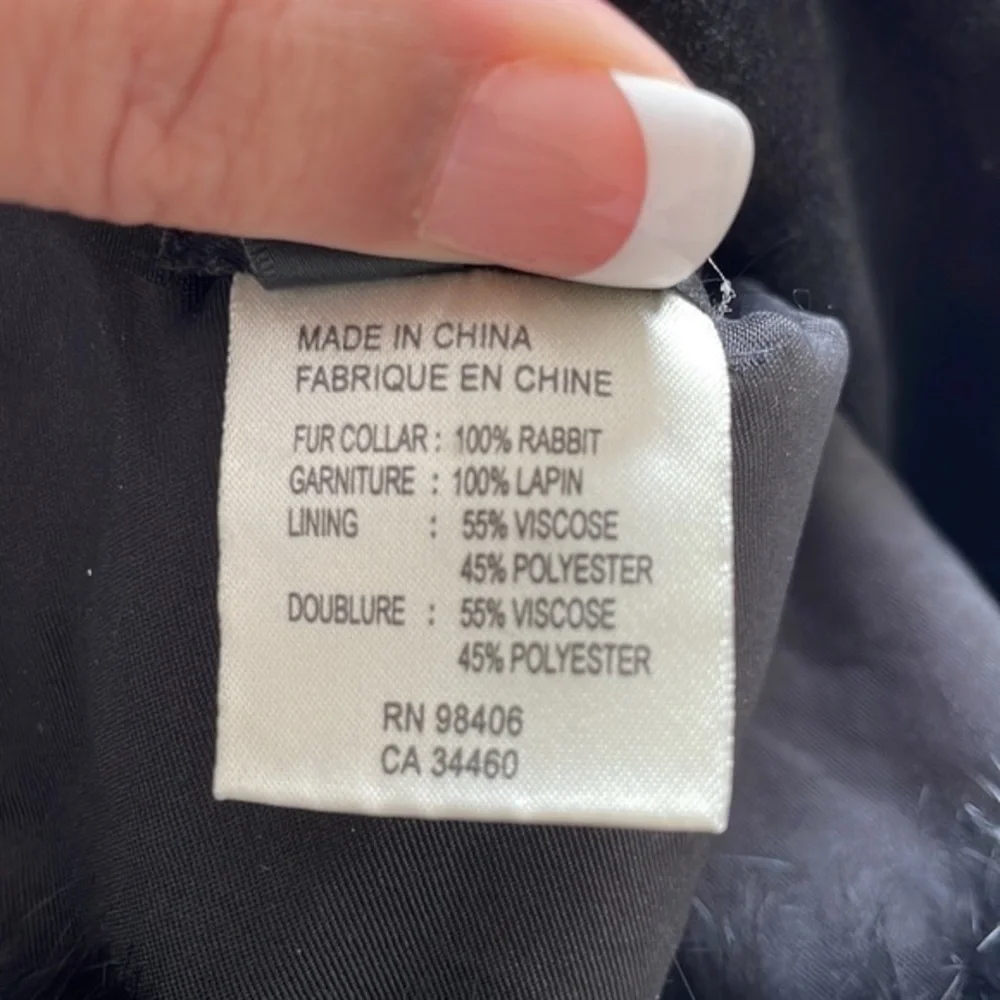 Theory Real Rabbit Fur Leather Jacket - Picture 11 of 13
